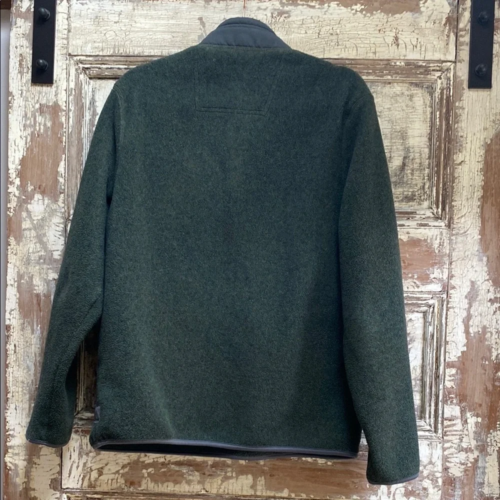 G.H. Bass & Co. Hunter Green Fleece Pullover, size M